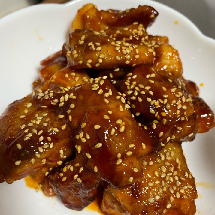 お酒とベストマッチ!甘辛ヤンニョムチキン⭐️